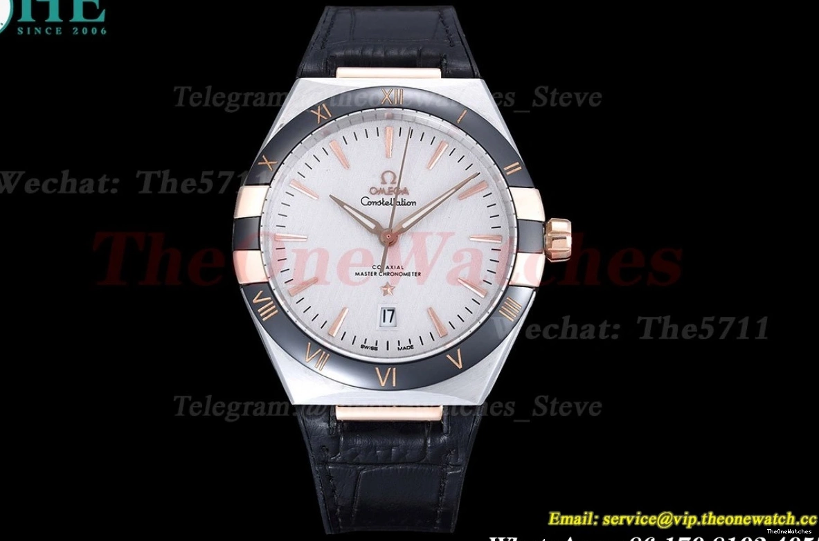 Dial GDF LE 41mm Ceramic Constellation RG White MY8215 0225